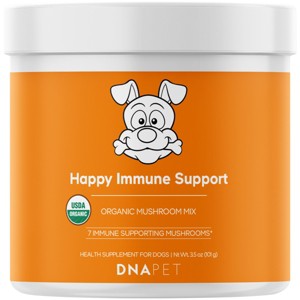 DNA PET Happy Immune Support Mix USDA Certified Organic Mushroom Powder for Dogs, 3.5 oz - 1 of 4
