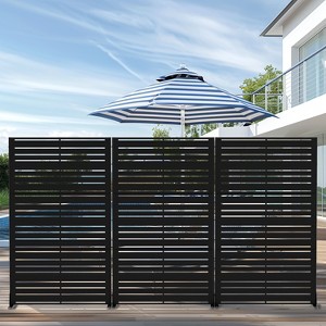 Wooakway 72"H 47"W Outdoor Metal Garden Trellis Privacy Screen Lattice Panel Indoor Room Divider - 1 of 4