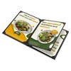 WeChef 5 Pack Menu Covers 8.5 x 11" 4 Views Faux Leather Cafe Restaurant Bars Black - 3 of 4