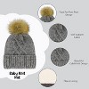 Rising Star Baby Girls and Boys Hat with mittens set, Winter Set for infants Ages 0-24 months - 3 of 4