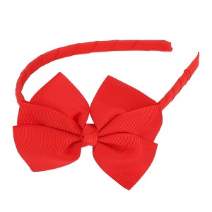 Unique Bargains Girl's Non-slip Fashion Bowknot Headband 0.35" Wide 1 Pc - 1 of 4