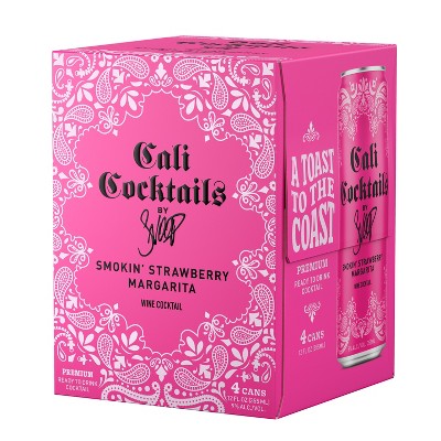 Cali Cocktails Smokin' Strawberry Margarita - 4pk/355ml Cans