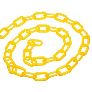 Unique Bargains Adjustable Crowd Control at Driveway Plastic Chain Barrier with Snap Hook - 1 of 4