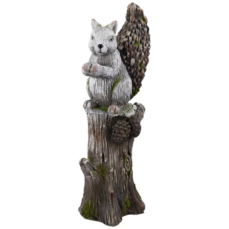 Northlight Squirrel on Tree Stump Outdoor Garden Statue - 22.75", 4 of 9