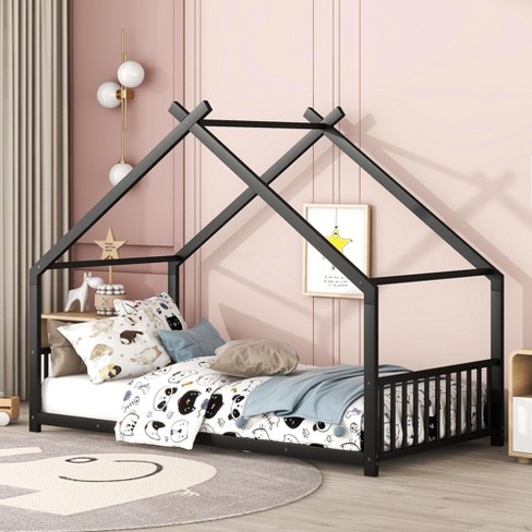 Twin/Full Size Metal House Bed 4N - ModernLuxe - image 1 of 4