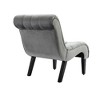 CAVINAS Velvet Accent Chair, Ergonomic Recliner Chair with Wood Legs, Upholstered Reading Chair for Living Room, Bedroom - 4 of 4