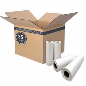 BodyMed Premium Headrest Paper Rolls for Chiropractic Exam Table, Smooth White, 8.5-Inch x 225-Feet, 25 Rolls – Disposable Paper Rolls for Medical - 1 of 4