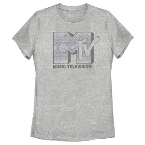 Women's MTV Tapestry Logo T-Shirt - 1 of 3