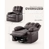 27'' Oversized Recliner, Manual Recliner Chair for Adults, PU Leather Single Sofa with with Extra Width - 2 of 4