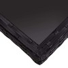 vidaXL Patio Dining Table, Black Poly Rattan and Glass - 4 of 4