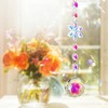 Unique Bargains Sun Catcher for Garden Decor for Indoor Hanging, Silver Tone Transparent Iridescent 1 Pc - 3 of 4