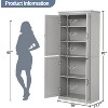 Freestanding Tall Kitchen Pantry Storage Cabinet, 70in Cupboard with Adjustable Shelves, for Bathroom, Dining Room, Living Room - 2 of 4