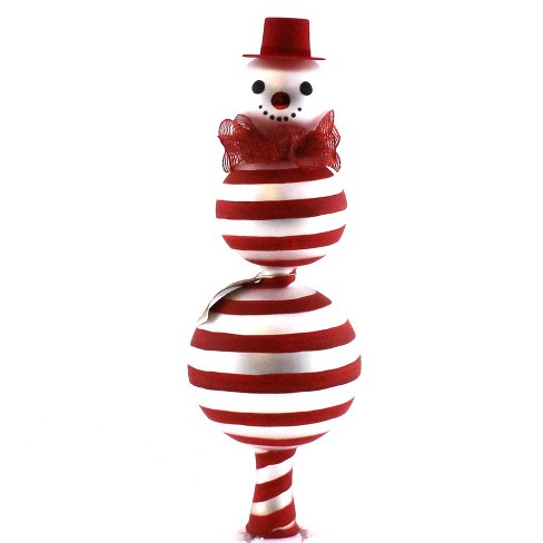 Laved Italian Ornaments Peppermint Snowman Finial Christmas Italian Tree Toppers Target