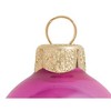 Northlight Shiny Finish Glass Christmas Ball Ornament - 7" (180mm) - Lipstick Pink - 3 of 4