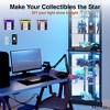 Skyzoo Corner Display Cabinet with RGB LED Lights, 6-Tier Curio Cabinet with glass doors for Collectibles, Home, Office, - 4 of 4