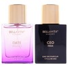 Luxury Him and Her Gift Set by Bellavita for Unisex - 2 Pc Gift Set 1.69oz Ceo Man EDP Spray, 1.69oz Date Women EDP Spray - 2 of 4