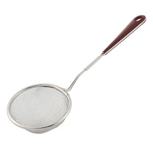 Unique Bargains Household Kitchen Plastic Handle Metal Fine Mesh Wire Oil Strainer 3'' Dia - 1 of 3