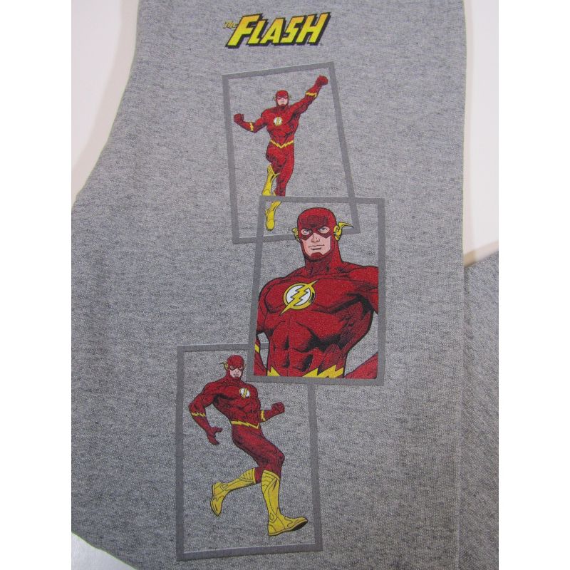 The Justice League The Flash Multi Character Youth Heather Gray Sweat Pants, 2 of 3