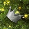 Christmas Metal Glitter Crown Tree Ornament Silver - Wondershop™ - 2 of 3