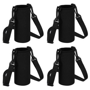 Unique Bargains Neoprene Portable Insulated Adjustable Strap Sports Water Bottle 
Sling Bags 4 Pcs - 1 of 4