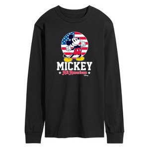 Men's - Disney - All American Mickey Long Sleeve Graphic T-Shirt - 1 of 4
