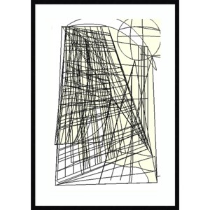 29" x 41" Graphic Landscape by Alex Caminker Wood Framed Wall Art Print - Amanti Art: Modern Abstract Decor - 1 of 4