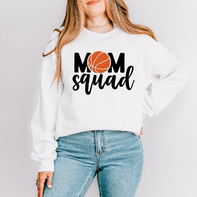 Simply Sage Market Women's Graphic Sweatshirt Mom Squad Basketball