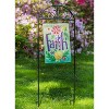 Evergreen Fleur de Lis Garden Flag Arbor Stand - 2 of 4