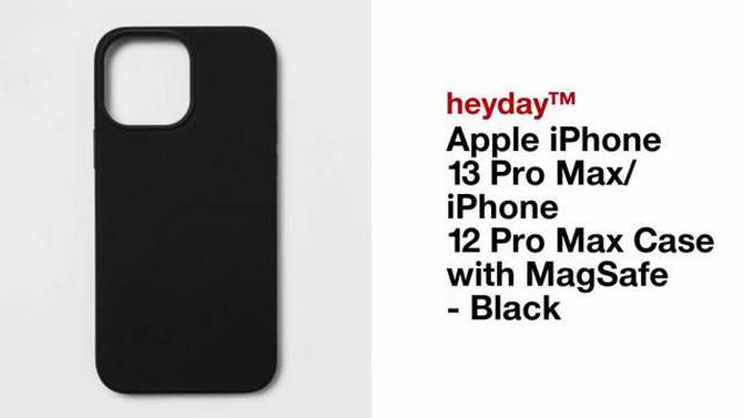 Apple iPhone 13 Pro Max/iPhone 12 Pro Max with Magnetic Case - heyday&#8482; Black, 2 of 5, play video