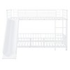 Metal Bunk Bed with Slide & Guardrails, Metal Bunkbeds Frame for Kids' Bedrooms - 4 of 4