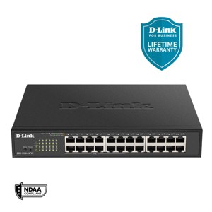 D-Link 24-Port Gigabit Smart Managed PoE+ Switch, 12 PoE+ Ports (100W) (DGS-1100-24PV2) - 1 of 4