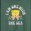 Women's - SpongeBob SquarePants - I'am One With The Sea Lightweight French Terry Wide Neck Long Sleeve Shirt - 2 of 4