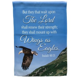 Lord Shall Renew Mount as Wings as Eagles 13 x 18 Polyester Small Garden Flag - 1 of 2