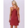 INSPIRE CHIC Women's Sleeveless Racerback Chemise Night Shirts with Pockets - 4 of 4