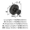 Amerock Blackrock Round Cabinet or Furniture Knob - 4 of 4