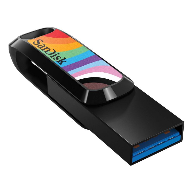 SanDisk Pride Dual Drive 128GB USB Type-C Flash Drive, 3 of 5