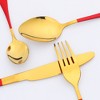 REGALWOVEN Stainless Steel Silverware with Knife Flatware Set Cutlery Set 4 Pieces - 3 of 4