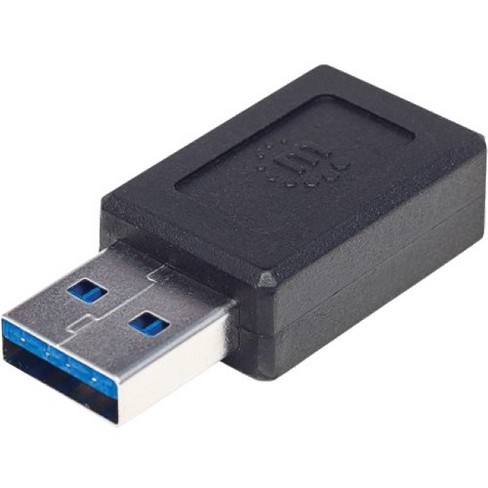 Manhattan Usb 2 0 Type C To Type A Adapter Type C Female To Type A Male Hi Speed Black Target