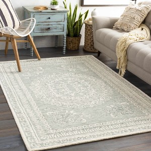 Hauteloom Parson Ivory/Sage Wool Area Rug - 1 of 4