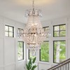 Modern Gold Crystal Chandelier, Led Lighting Pendant Lights Fixture, Flush Mount Ceiling Lamp Light for Dining Room Living Room Hotel Foyer - 3 of 4