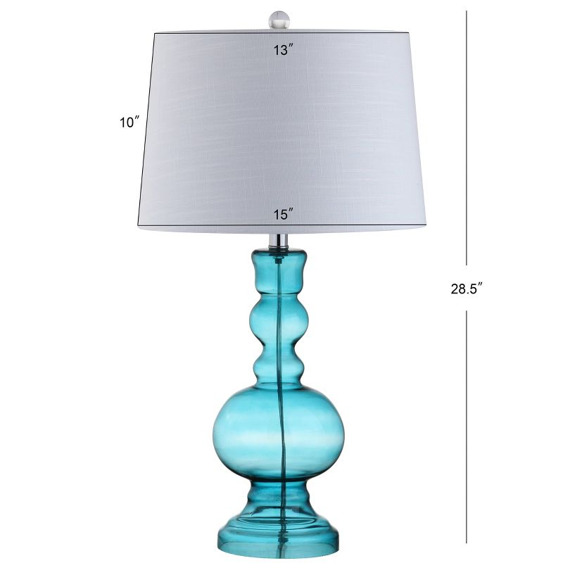 28.5" (Set of 2) Genie Glass Table Lamps (Includes LED Light Bulb) - JONATHAN Y, 5 of 6