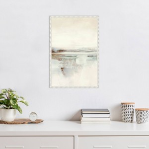 Amanti Art Lake Abstract No 2 by Dan Hobday Framed Canvas Wall Art Print - 1 of 4