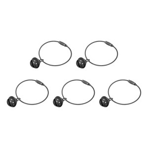 Unique Bargains Metal Smooth Durable Decoration DIY Crafts Key Chain Bell 5 Pcs - 1 of 4