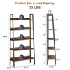 5 Tier Bookshelf, 67" Tall Narrow Bookcase with Open Shelves, Rustic Wood and Metal Storage Rack for Home Office, Bedroom, Living Room, Kitchen - 2 of 4