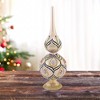 Miss Christmas 11.5 Inch Embellished Freestanding Tabletop Decoration Christmas Tree Topper , Christmas Decor Finial Peacock Art (1PC) - 2 of 4