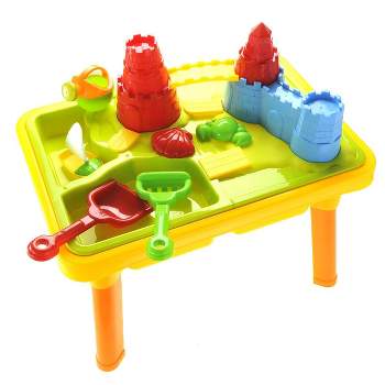 Ready! Set! Play! Link 23"Sandbox Castle 2-In-1 Sand And Water Table Beach Play Set For Kids