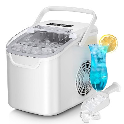 Kismile Ice Maker 26lb/Day Ice with 2 Sizes- Portable Bullet Ice Machine