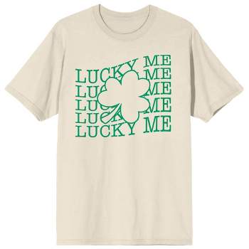 St. Patrick's Day Lucky Me Crew Neck Short Sleeve Women's Natural T-shirt