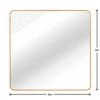 Lyngins 36x36 Inch Bathroom Mirrors,Square Wall Mirrors,4mm HD Glass Mirrors,Aluminum Alloy Anti-rust Vanity Mirrors for Bathroom,Bedroom - 3 of 4