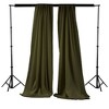 Slickblue Pack of 2 Polyester Backdrop Drapes – 96"H x 58"W, Rod Pocket, Semi Sheer, Serged Edges, 41 Colors Options - 2 of 3
